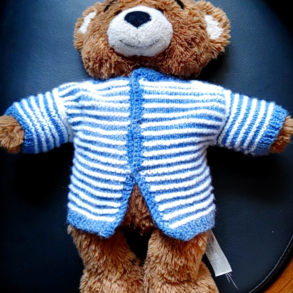 Hand Made, One of a Kind Sweater for Dolls and Teddy Bears